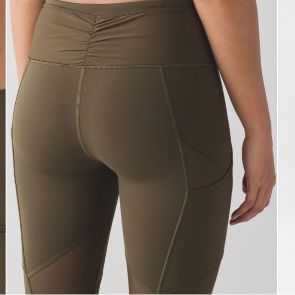 Green lululemon outrun leggings - Picture 3 of 8